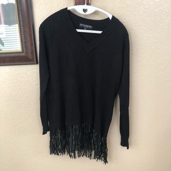 central park Sweaters - Central Park Fringe Sweater Size XSmall